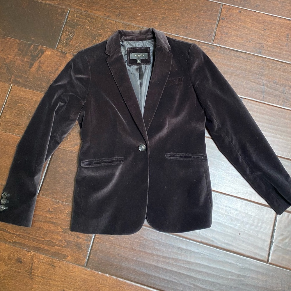 Talbots Velvet jacket